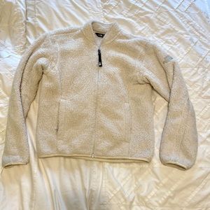 North Face Fuzzy Jacket in Cream